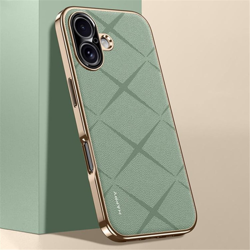 For Compatible With Iphone 17 Case Plain Leather Shockproof With Anti-Fingerprint Camera Protection Phone Case,,For Compatible With Iphone 17 Green 9152228482296