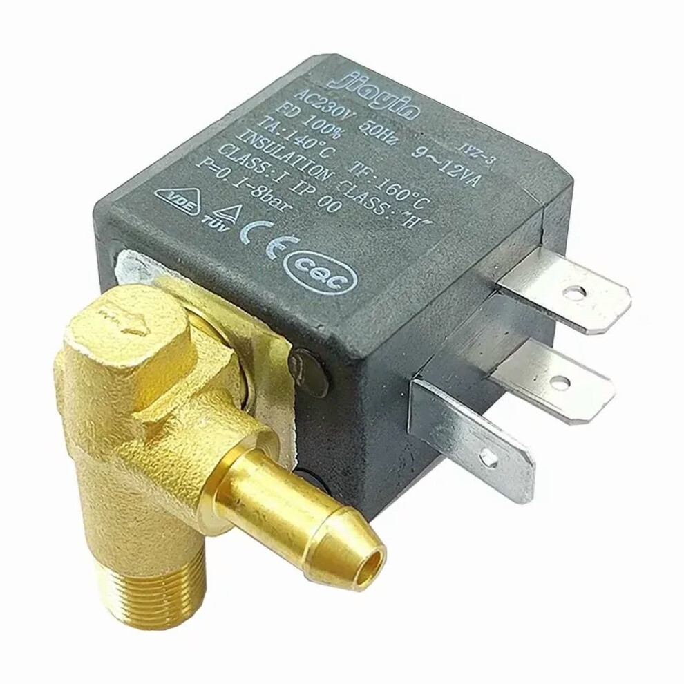 Jiayin Jyz-3 Ac220v 230V G1/8" Electric Brass Solenoid Valve Normally Closed Steam Iron Machine Gas Hot Water Flow Control Valve 9558633994155