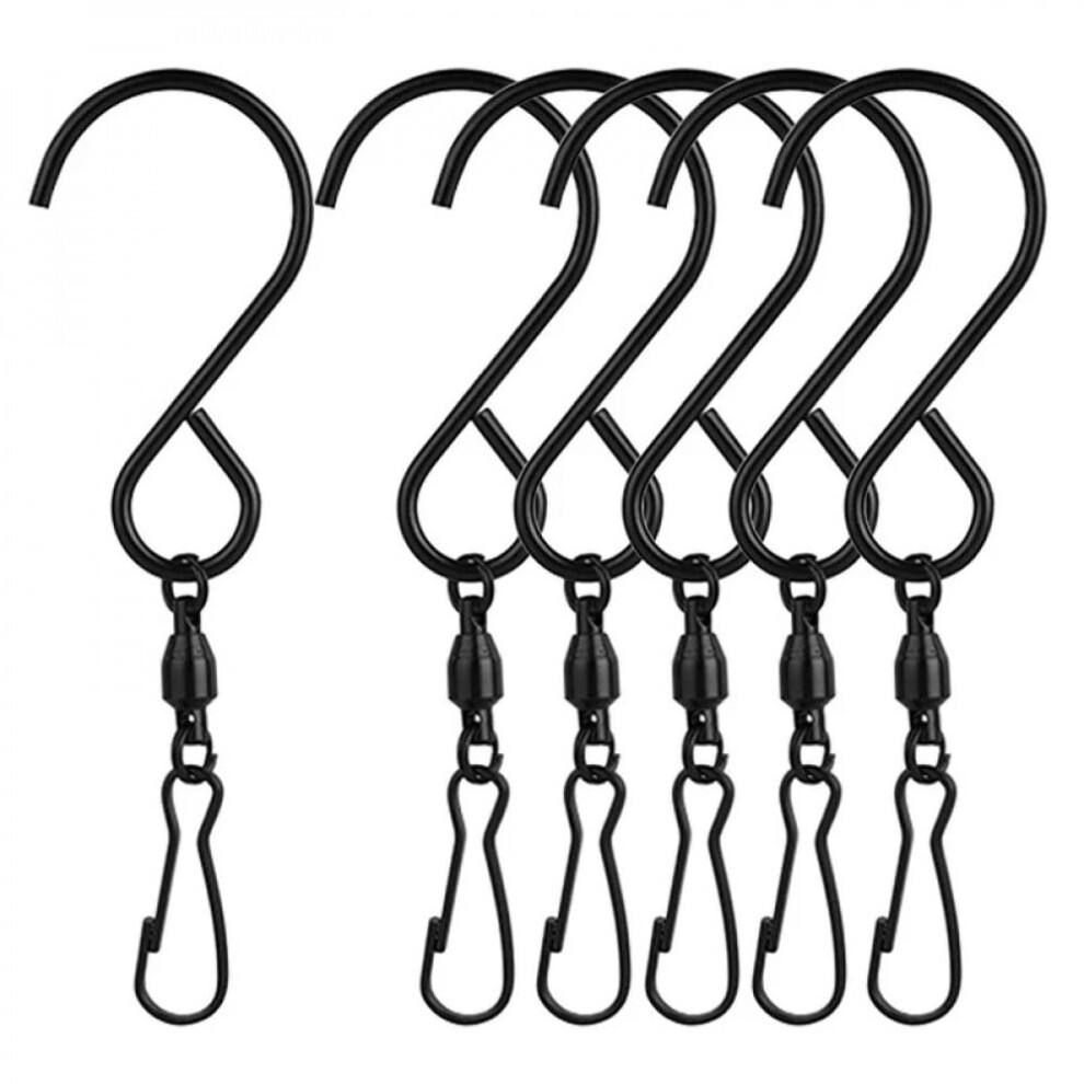5/10Pcs Multi-Purpose S-Shape Swivel Hooks Clips For Hanging Wind Spinners Wind Chimes Crystal Twisters Household Organizer Hook 9181073399251