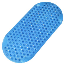 Tapis de bain antidérapant en PVC avec texture massante, ventouses puissantes, sans odeur, résistant à la décoloration, facile à nettoyer, tapis