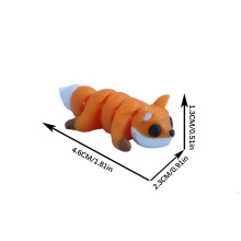 1PC Little fox 4.6CM 3D Printed Colored Animal Model Figurines Making