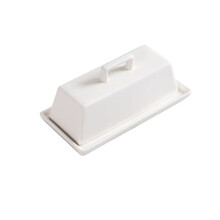 Simple Cheese Butter Dish with Lid Dim Sum Dish Ceramic Butter Dish Special Tableware Household Cheese Butter Box