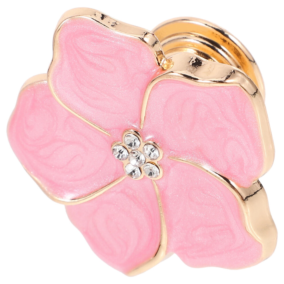 1Set Pink Flower Drawer Knob 1.61X1.61x0.87in For Wardrobe And Cabinet Hardware 9152228482760
