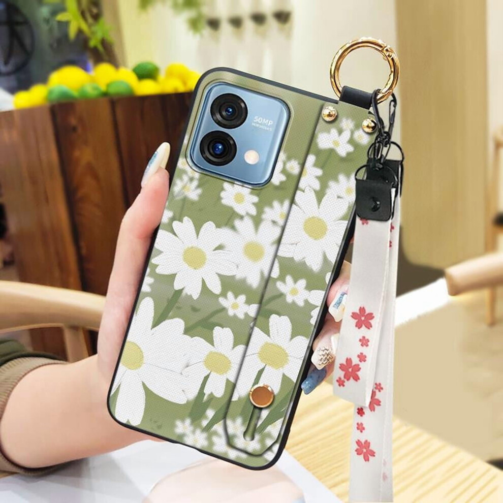 Moto G Stylus 5G 2023 Phone Case – Waterproof, Shockproof, Kickstand, Wristband & Lanyard, Dirt/Anti-Dust, Flower Design 9418476643736