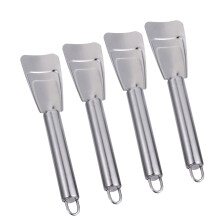 Stainless Steel Refrigerator Ice Shovel with Hanging Hole for Kitchen Use Ergonomic Design 4pcs