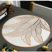 2 pcs Palm Leaf Heat Insulation Mats, Non-Slip, High Temp Resistant, Compatible with Casseroles & Tableware