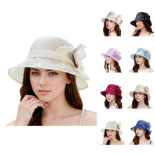 Sombrero Fedora plano y boina góticos rojos de paja, elegante sombrero para el sol para uso militar, bodas, fiestas de té y actividades al aire