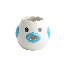 Creative Cartoon Chicken Egg Yolk White Separator Ceramics Ceramic Cartoon Chick Egg Separator Dining Cooking Kitchen Gadget