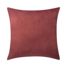 Decoratieve sierkussenhoezen voor de lente, 50 x 50 cm, oranje-rood, effen fluweel.