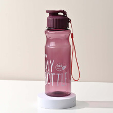 Bouteille d'eau transparente 650 ml (23 oz) pour le sport, en plastique transparent, à large ouverture, idéale pour la salle de sport, les voyages,
