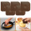 5-Pc Pan Scraper Set, Non-Scratch Plastic Scraper for Cast Iron Pans, Compatible with All Cookware 1