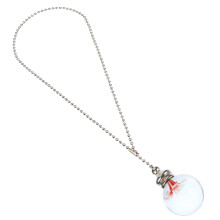 Delicate Red Ceiling Light Fan Chain with Crystal Pendant for Luxurious Home and Event Decor