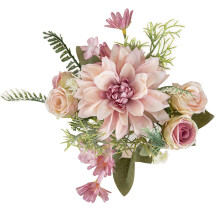 Bouquet de roses artificielles en soie pour la décoration intérieure, les centres de table de mariage et les compositions murales