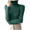 Damen-Rippstrickpullover mit Rollkragen, langen Ärmeln, einfarbig, Basic, dehnbar, figurbetont 1