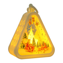 Christmas Decorations Vintage Night Light Luminous Gift Window Desktop Ornaments Arrangement Props Wind Lamps Transparent Night Light
