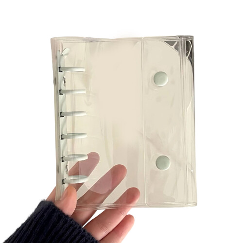 Κάλυμμα ντοσιέ PVC 6Rings, αδιάβροχο κάλυμμα φακέλου καρτών PVC 125x148mm για
