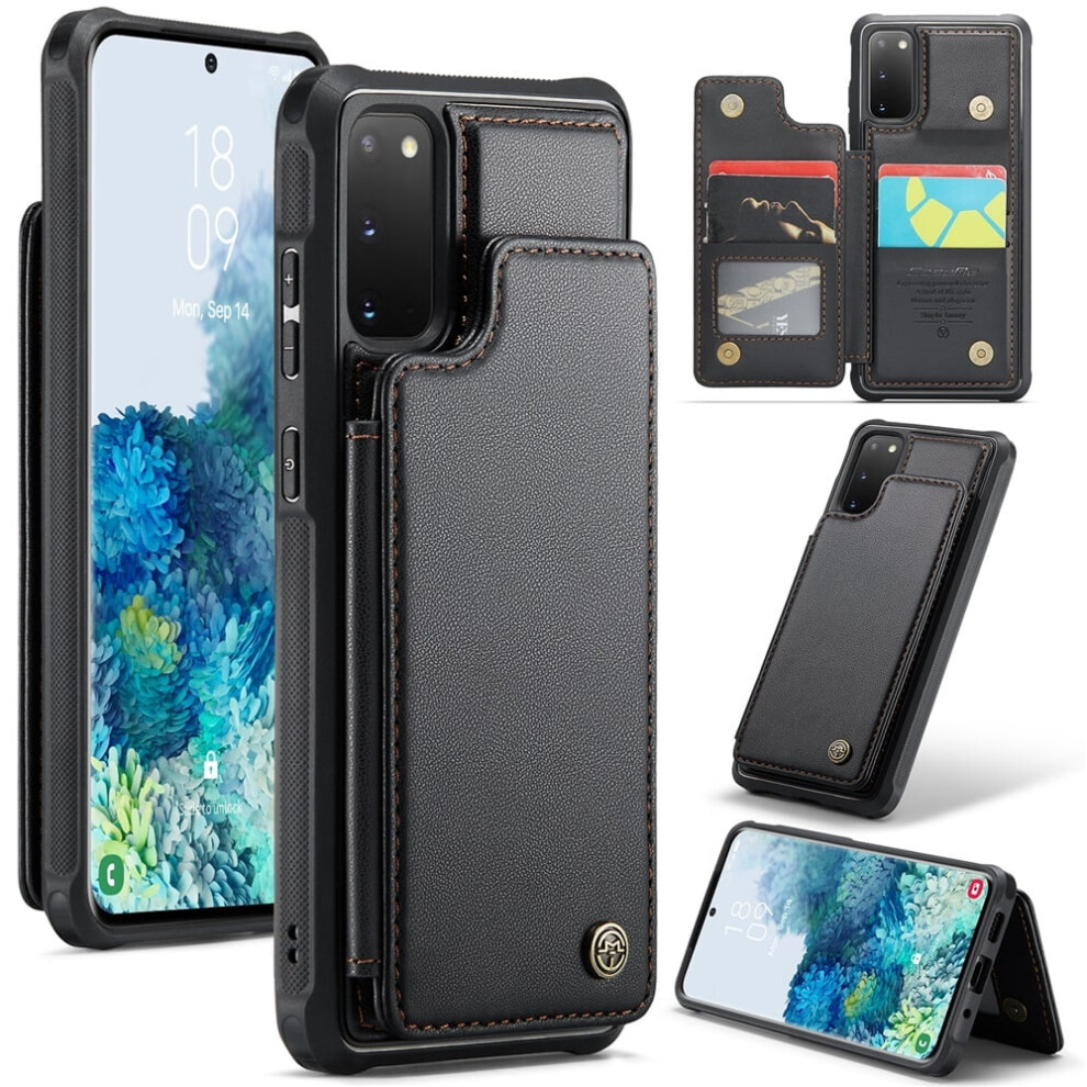 Caseme Leather Wallet Case For Samsung Galaxy S20 (6.2") Â Rfid Blocking, Magnetic Clasp, Kickstand, Shockproof 9418476644696