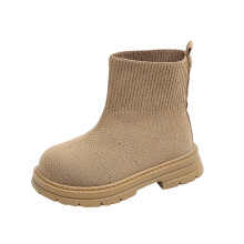 Girls Winter Snow Boots Insulated Cold Weather Outdoor Boots with Slip Resistant Sole for Toddler Khaki