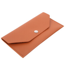 Brown PU Bag For Card Travel Document Holder Passport Cover 1Set