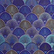 30" Ethnic Abstract Fabric by Yard, Waterproof Nylon, AB Colors, for Upholstery & Crafts – Silky Satin Decorative Cloth