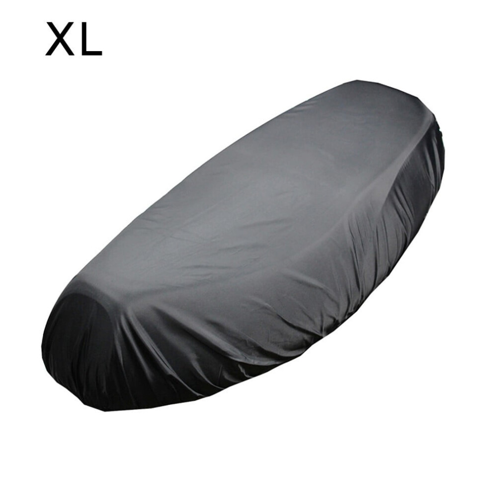 Motorcycle Rain Seat Cover Flexible Waterproof Saddle Cover Black 9485826583707