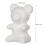 6 unid. molde urso 20 cm para modelagem e decoração (branco) 2