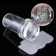 Visland Nail Art Stamper – Transparent, Compact, Detachable Silicone Stamper for Nails – Compatible with Standard Nail Art Plates