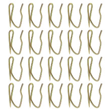 50pcs Golden Metal Curtain Hooks for Drapes - Shaped Drapery Hook