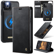 CaseMe Wallet Case voor iPhone 11 Pro (5,8 inch) – MagSafe-compatibel, RFID-blokkerend, met standaard, schokbestendig, magnetisch en afneembaar,