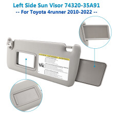 Pare-soleil gauche côté conducteur 74320-35A91 Gris pour Toyota 4Runner 2010-2021 2022