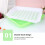 2Pcs Double Layer Fruit Drain Tray Storage Basket Green 5