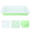 2Pcs Double Layer Fruit Drain Tray Storage Basket Green 11