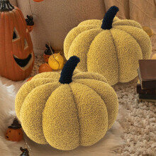 Coussins décoratifs citrouille, coussins en velours effrayants, accessoires douillets pour canapé, lit et salon, lavables en machine, faciles