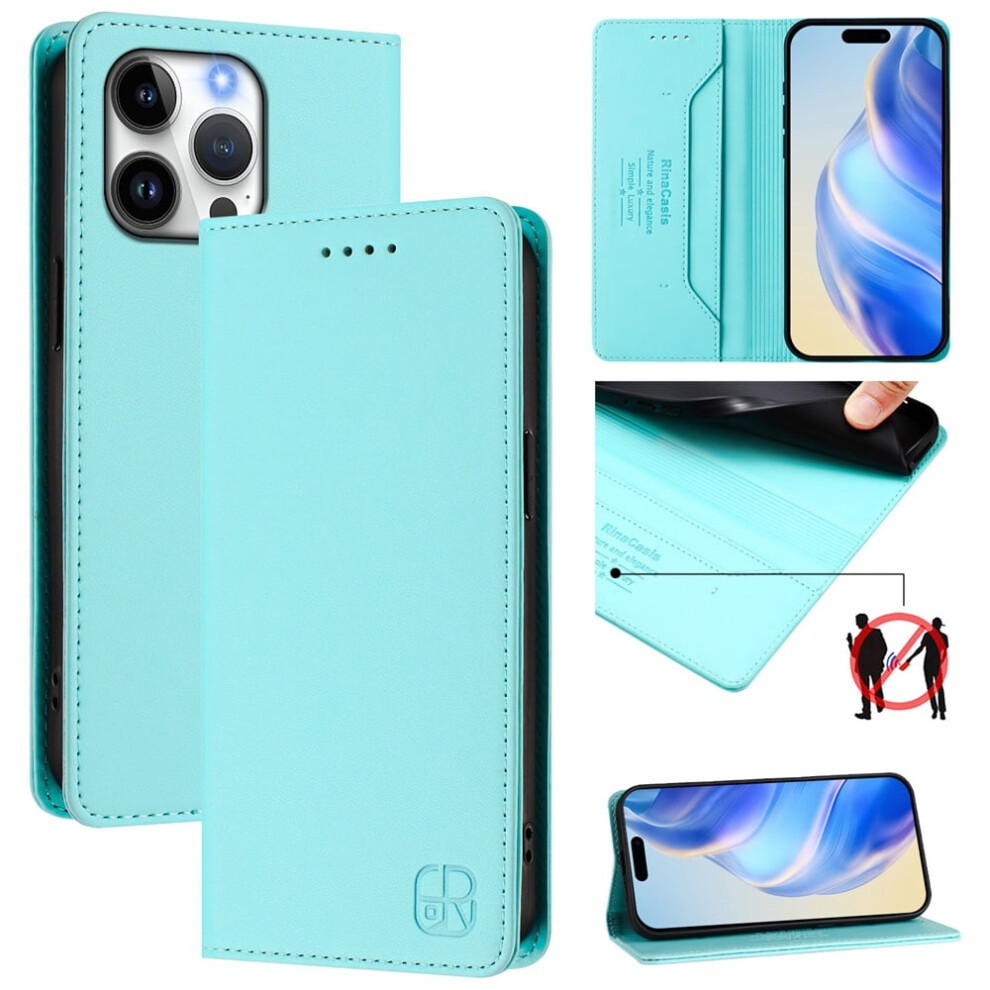 Rfid-Blocking Pu Leather Wallet Case For Iphone 16 Pro 6.3 9170372603220