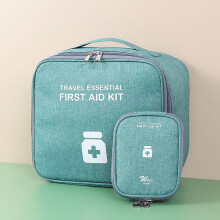 Emergency Prevention Kit, Student Portable Home Outdoor Kit, Durable Ripstop Fabric, Smart Internal Organization, Ideal Gift Choice 9.8x8.6 in