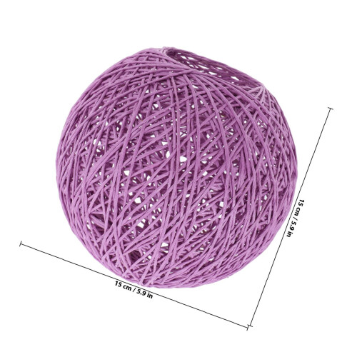 Purple Paper Lamp Table Light Cover Durable Design 1