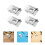 20Pcs Universal Blind Mounting Clips Silver Plastic Alloy for Curtains 11