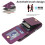 Dark Purple PU Leather RFID Wallet Case for iPhone 16 Plus 4