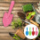 4 mini pás de ferro para jardinagem e cavar solo 4