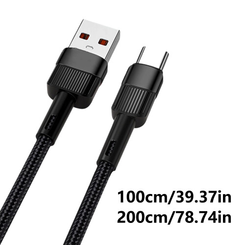 Υπερταχύ καλώδιο φόρτισης USB C 100W Καλώδιο εξόδου USB C σε USB A 7A για γρήγορη φόρτιση 2