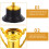 10 unidades de troféus de plástico e copos de prêmio para crianças 5