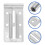Accessoire Argenté Équerre Pour Portes De Garage Solides 9