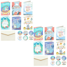 easter greeting cards set with envelopes for adults festival blessings