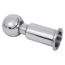3Pcs Silver Stainless Steel Cleaning Degree Rotary Spray Tool