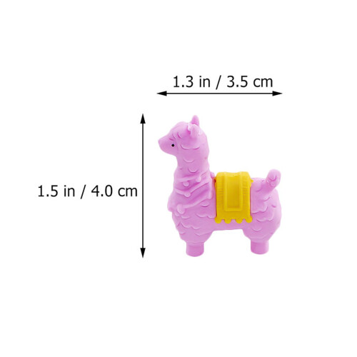 16Pcs Tecknad Barns Radergummi Alpacka Gummi Present 1