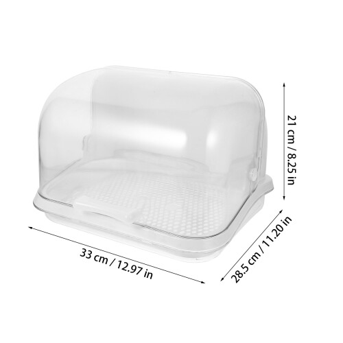 caixa secadora para mamadeiras bebê com suporte escorredor 1