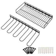 Organizzatore da officina a parete, organizer per utensili elettrici, scaffale porta attrezzi con design resistente, robusto materiale in ferro,