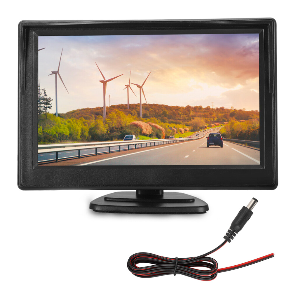 Backup Camera Monitor Only5inch Tft Lcd Display With2way Av Input And Automatic Reverse Activation For Suvs Trucks Vans Trailers 9180479921707