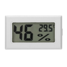 Higrômetro digital para ambientes internos com display LCD, termômetro e medidor de umidade, com sensor de umidade inteligente e seleção de e