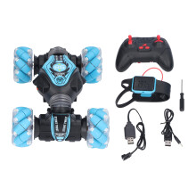Coche teledirigido con control manual y sensor de gestos, juguete de acrobacias 4x4 con control remoto para niños de 6 a 12 años, carrocería